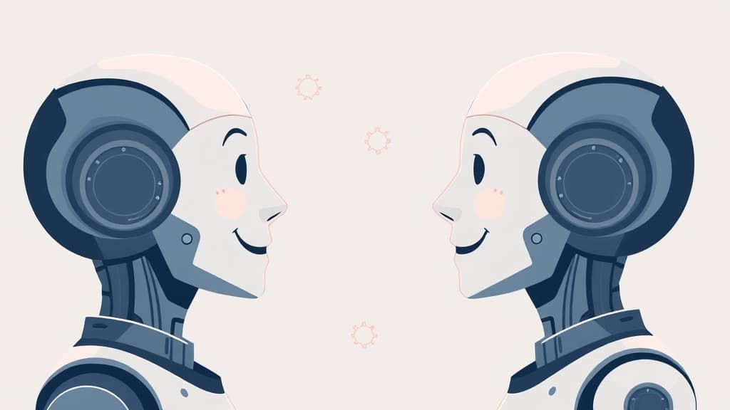 Professional technical illustration of claude 4.5: enhanced emotional intelligence in ai interactions modern developer aesthe