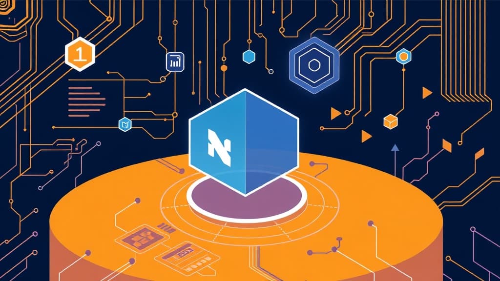 Professional technical illustration of next.js 15.4: edge functions for enhanced performance modern developer aesthetic clean